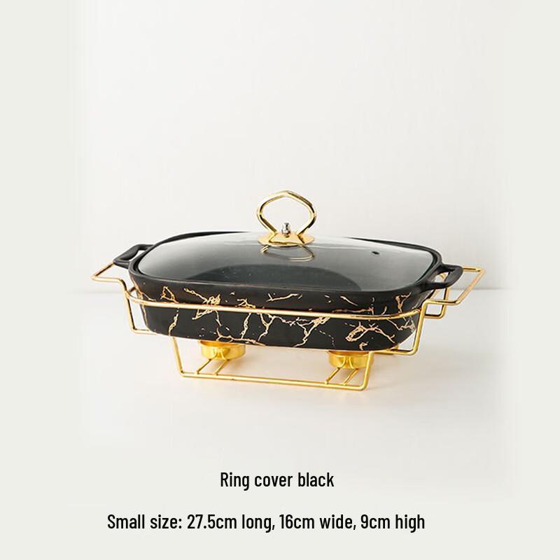 Commercial Ceramic Double-Handle Pot with Stand