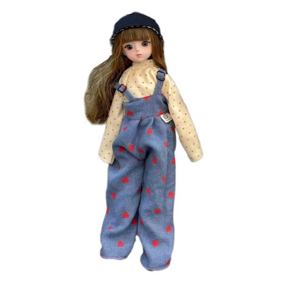 30cm Articulated Doll And Clothes Poseable Doll with Movable Joints Soft Cloth Clothing Collectible