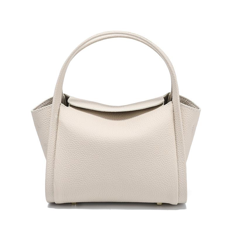 Top-layer Cowhide Women's Bag 2025 New Model Genuine Leather Crossbody Bag Versatile Basket-style Handbag with a High-end Feel