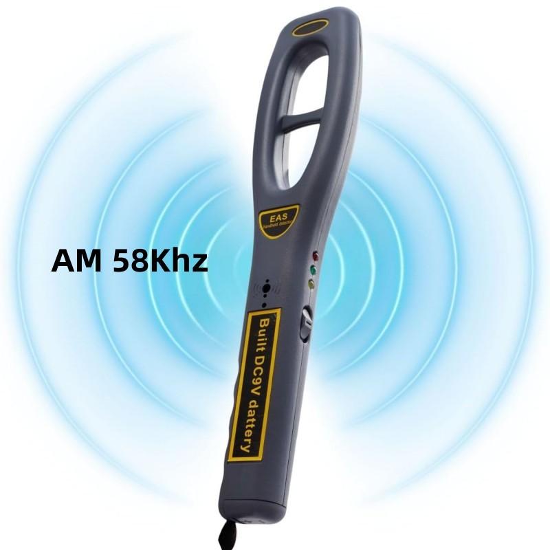 AM 58KHZ Handheld Retail Anti - Theft Equipment - Security Tags Checker with Sound, Light & Vibration Alarms for Retail Security