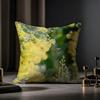 Fashion Acacia Cushion Cover Anti-dustmite Pillowcase Invisible Zipper Silky Short Plush Sofa Cushion Cover