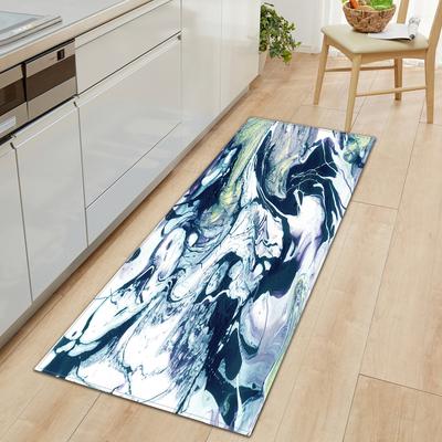 Marble Door Mat Kitchen Long Bathroom Non-Slip Mat Bedroom Living Room Floor Mat Carpet