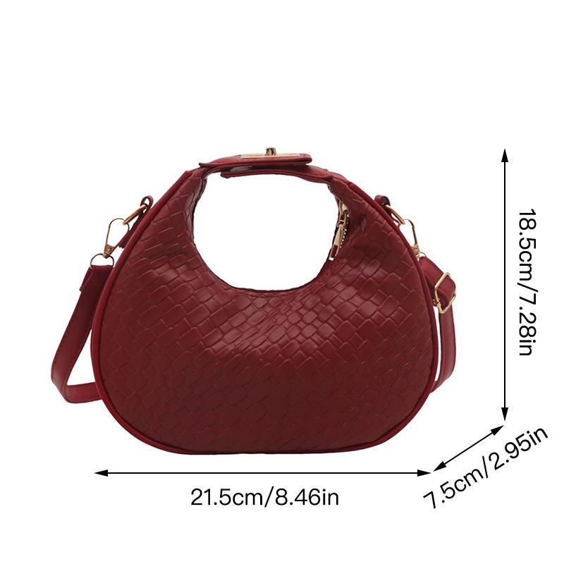 

Женская Изысканная Сумка Модная Сумка Полумесяца Сумка Через Плечо Дамский Кошелек красный