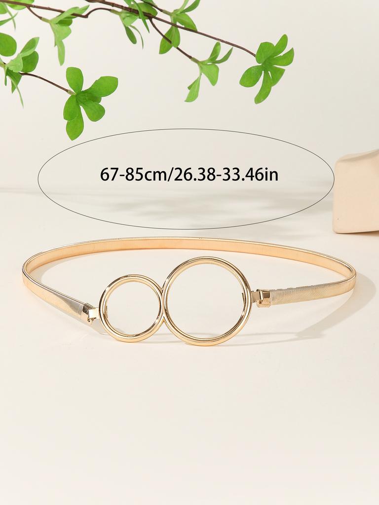 Metal Spring Belt Women'S Dress Shirt Sweater Elastic Elastic Waist Chain Waist Seal