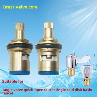 Universal Brass Quick-Opening Faucet Valve Core for Hot/Cold Water