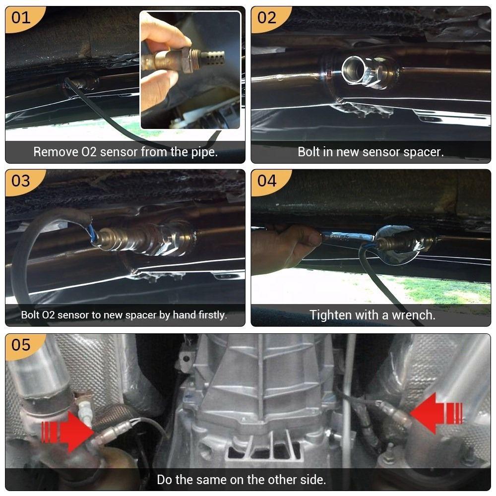 Mini Sensor Spacer Adapter Modifing O2 Sensor Spacer Universal Extension Filter  Car