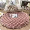 Carpet 1PCS Round Plush Bubble Wool Free Living Room Sofa Bedroom Dressing Cloakroom Bedside Feet Home Decoration