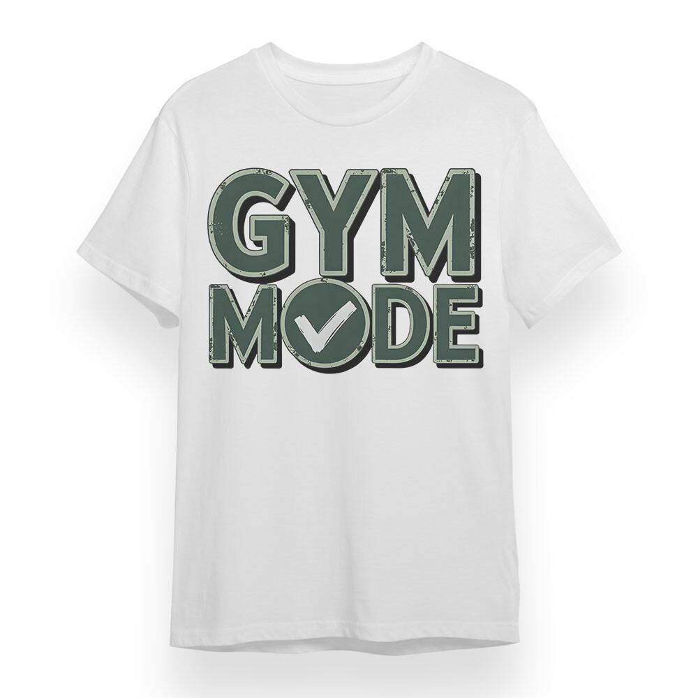 

Men s Plus Size T-shirt With GYM Mode Graphic Unisex White 100% Cotton Soft Tee M