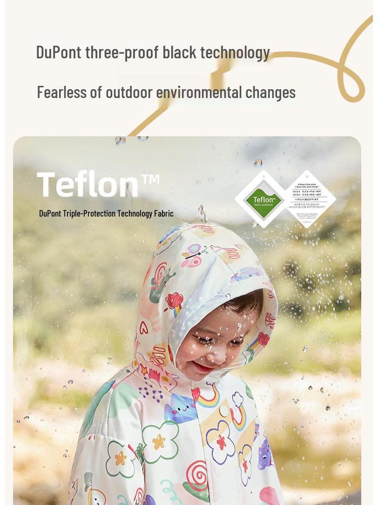 [Antibacterial] Jerry Baby Girls' Fleece-Lined Three-Proof Jacket - Warm Baby Fleece Top