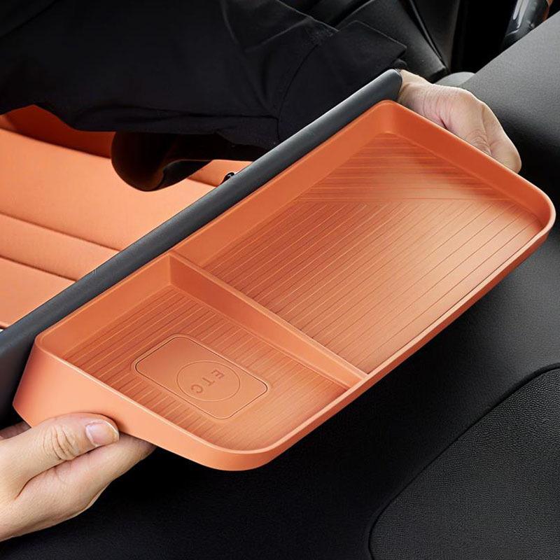 For MG S6 EV 2025 2026 Navigation Screen Rear Storage Box Tray Interior Modification Accessories