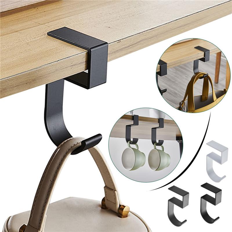 Multi-Purpose Hooks Punch-free Table Edge Hook Handbag Bag Storage Hanger Rack Household Closet Hook Home Office Organizer Hooks