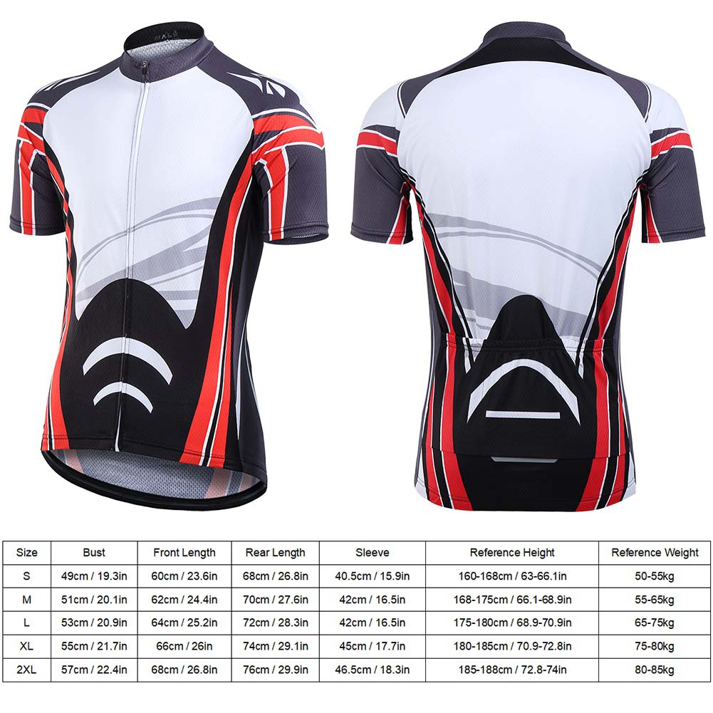 Men S Sweat Absorption Short Sleeve Cycling Jersey Outdoor Sports Cycling Clothing Red S