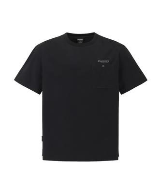 DISCOVERY EXPEDITION Men'S Freshvent Chest Pocket Woven Short Sleeve T-Shirt (Black)