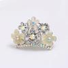 Crown Flower Comb Premium Sense Cute High-End Princess Haircard Women'S Headdress Diamond Hairpin Hair Accessories Hair Comb