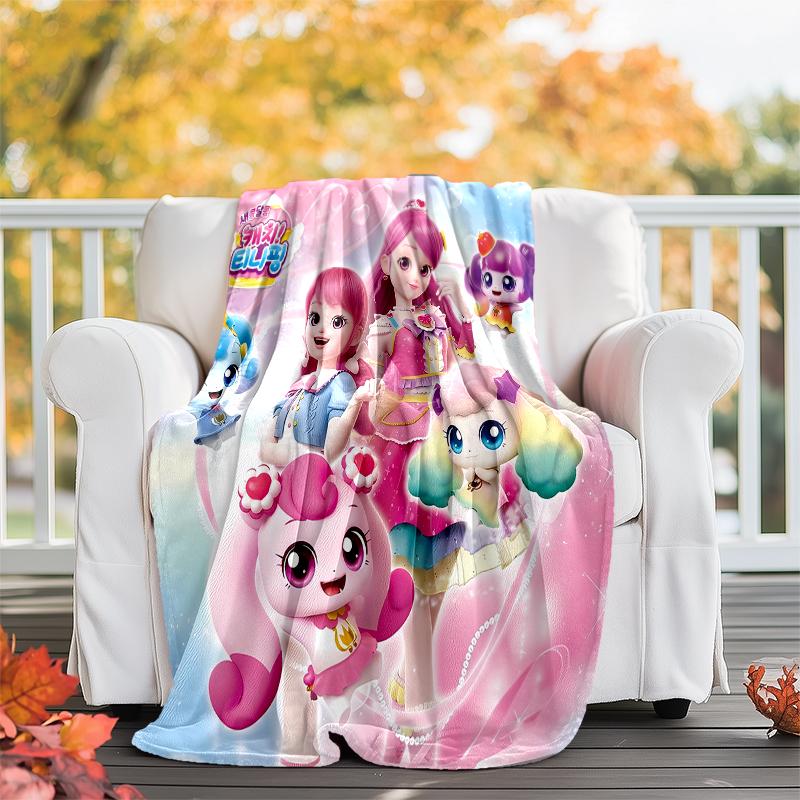 Twinkle Catch Teenieping Theme Printed Blanket - Perfect for Couch, Bed, Travel & Outdoor Use | Machine Washable, Cozy & Durable.