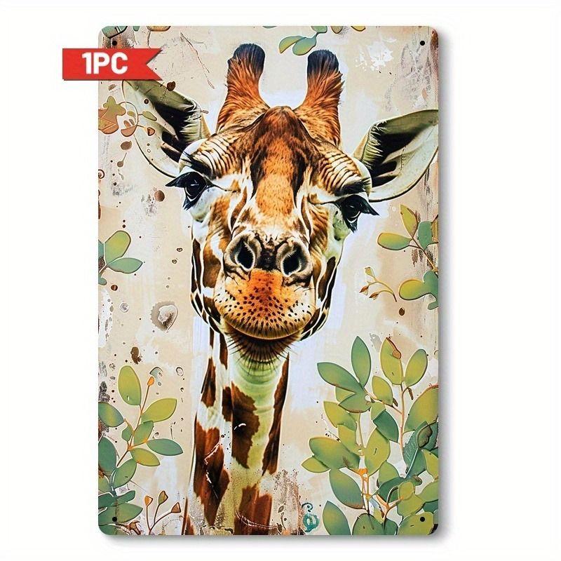 Retro Metal Animal Wall Art for Home Kitchen Farm Cafe Garden