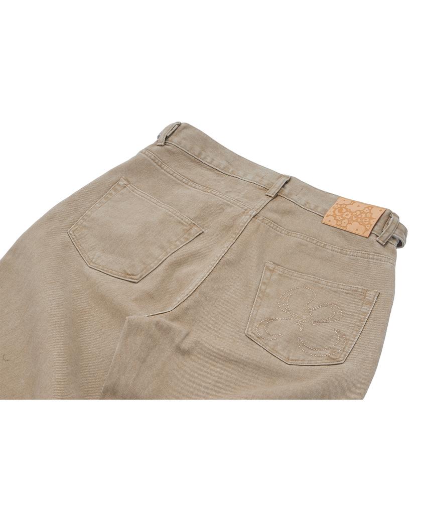 Kkotte Pixie Garden Garment Washed Pants (Sand)
