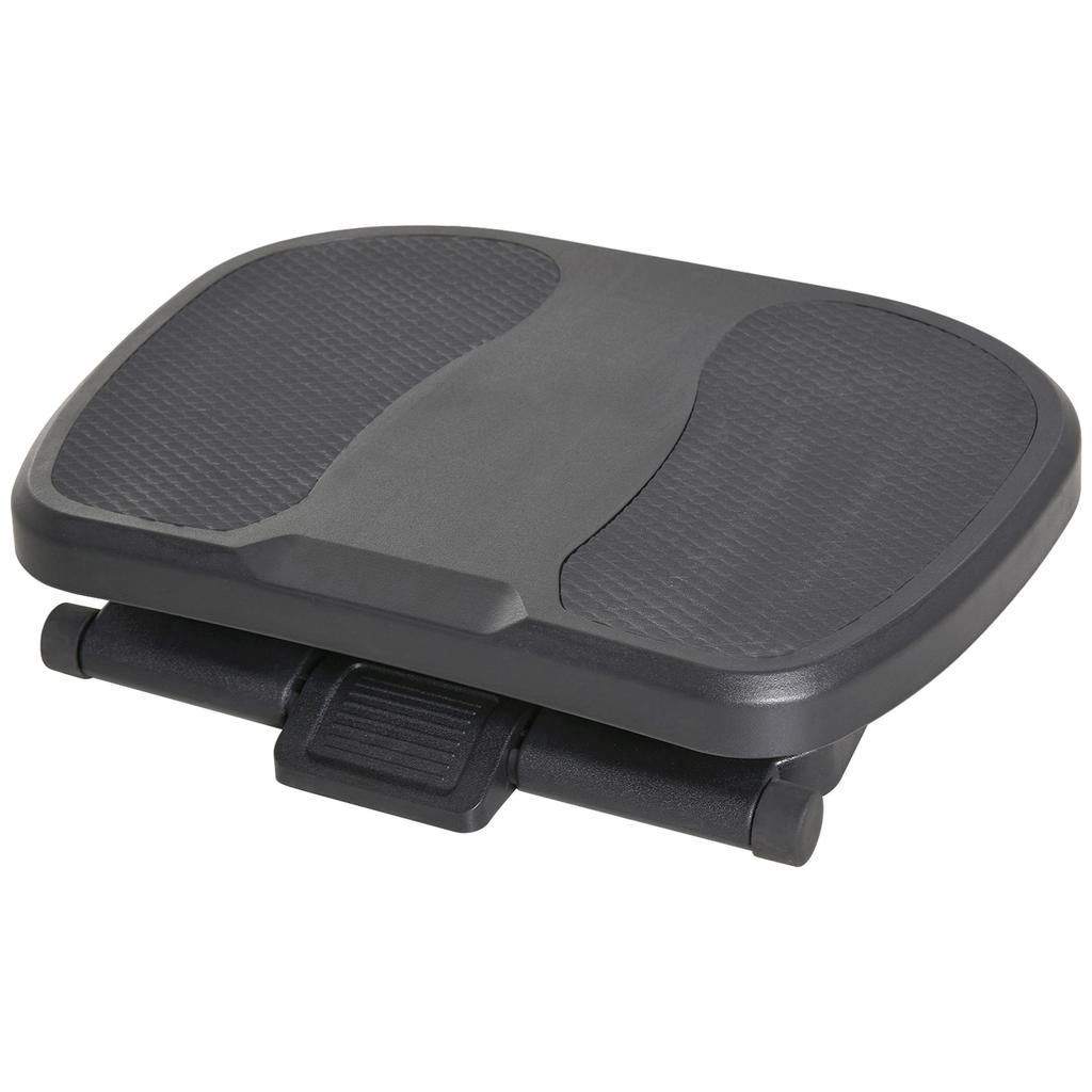 0-30° Three-Height Under-Desk Support Footrest - Black