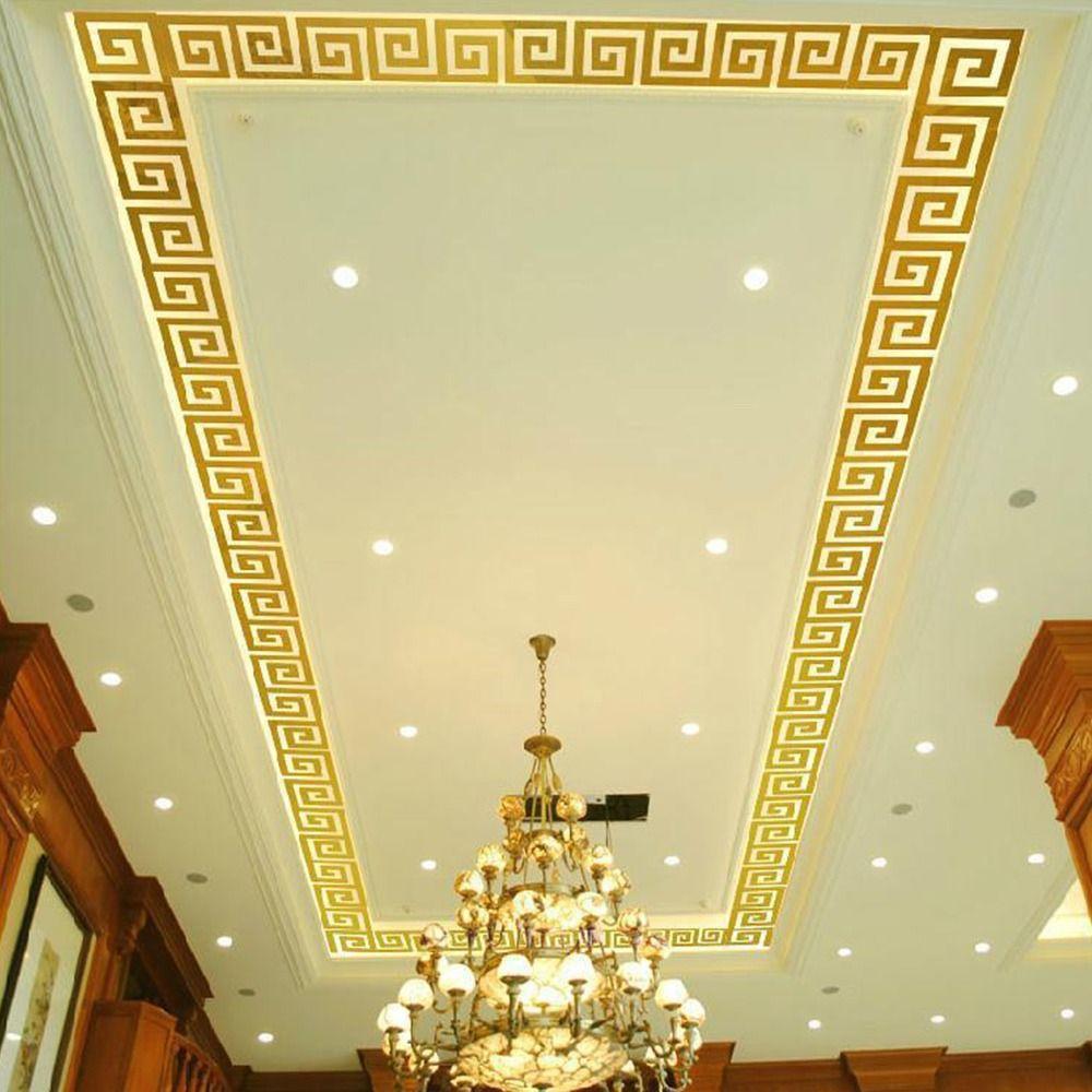 10pcs 3D Mirror Self-Adhesive Waistline Self-Adhesive Edge Strip Decoration Corner Line  Wall Decor