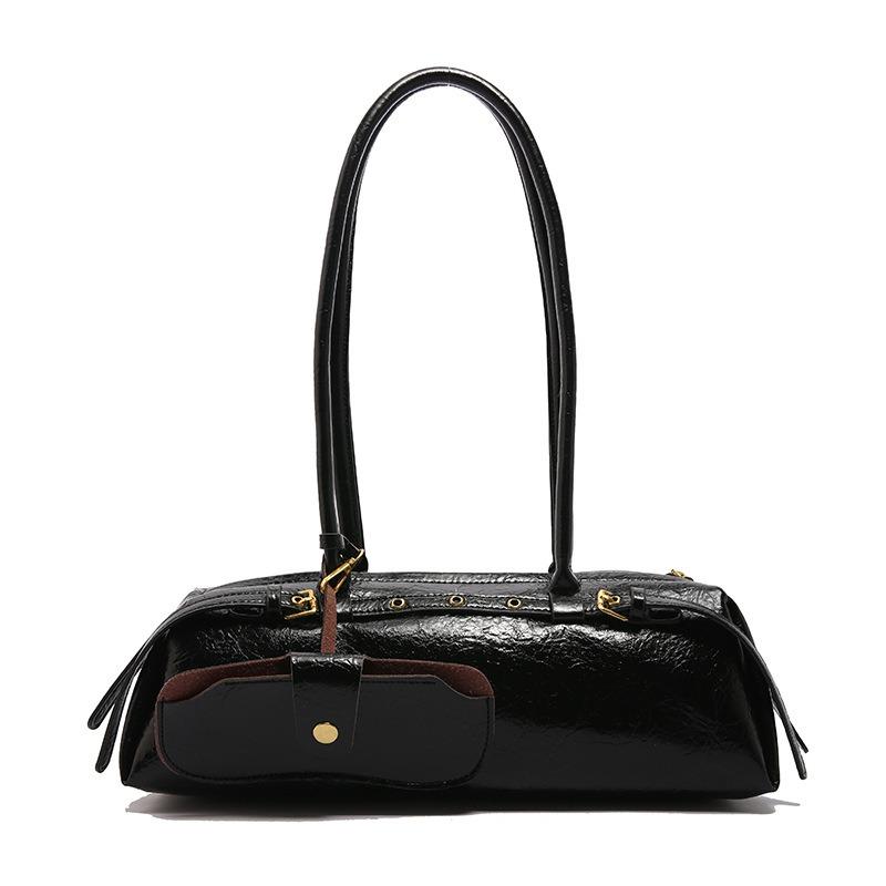Nischentasche Damen große Kapazität neu Sommer Retro Schulter Achseltasche lässig Pendler Baguette-Tasche