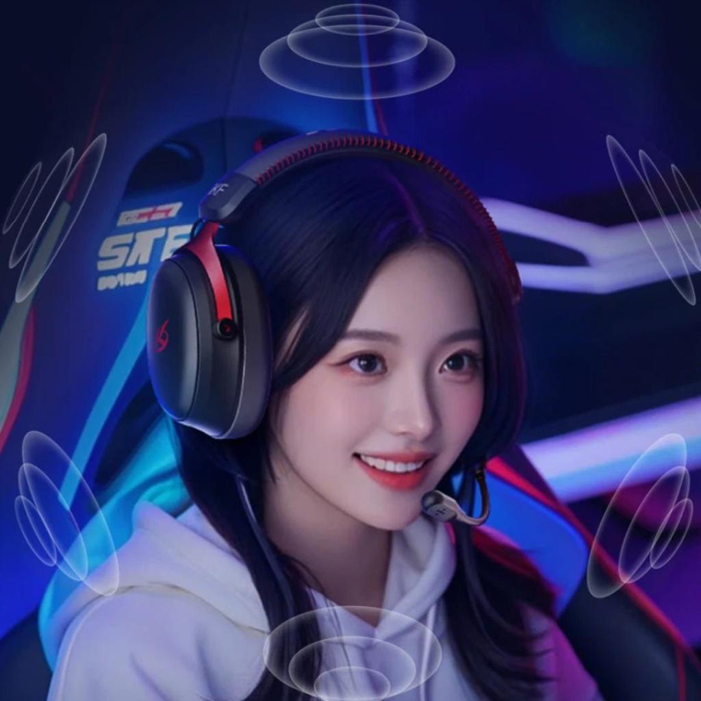 iKF V11 Pro7.1 Quad-Mode Wireless Gaming Headset, Over-Ear Bluetooth, Surround Sound, Valorant FPS Sound Positioning, Deep Space Black