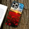 Flower Sea  Phone Case For iPhone 17,16,15,14,13,12,11 Plus,Pro Max,XS,Colored Silver Plated Inside Cover