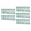 100pcs Plastic Grass Trimmer Blades Lawn Mower Replacement Cutting Blades 85mm (Green)