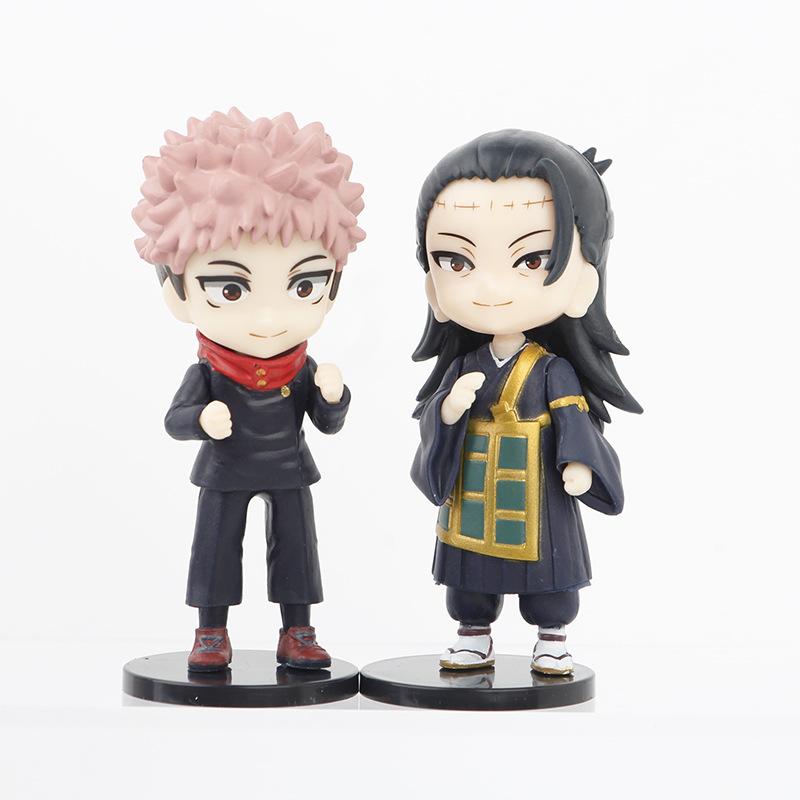 7pcs/set Anime Jujutsu Kaisen Ryomen Sukuna Gojo Satoru Itadori Yuji Figure Model Toys 9cm