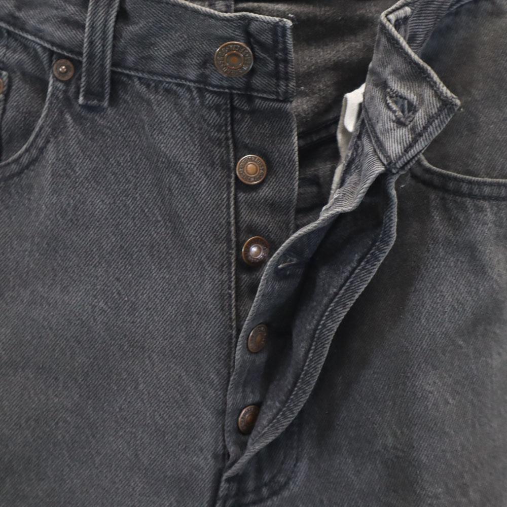 Levi's 90s Piece dyed black old Denim pants W32 Jeans button fly Men's Used