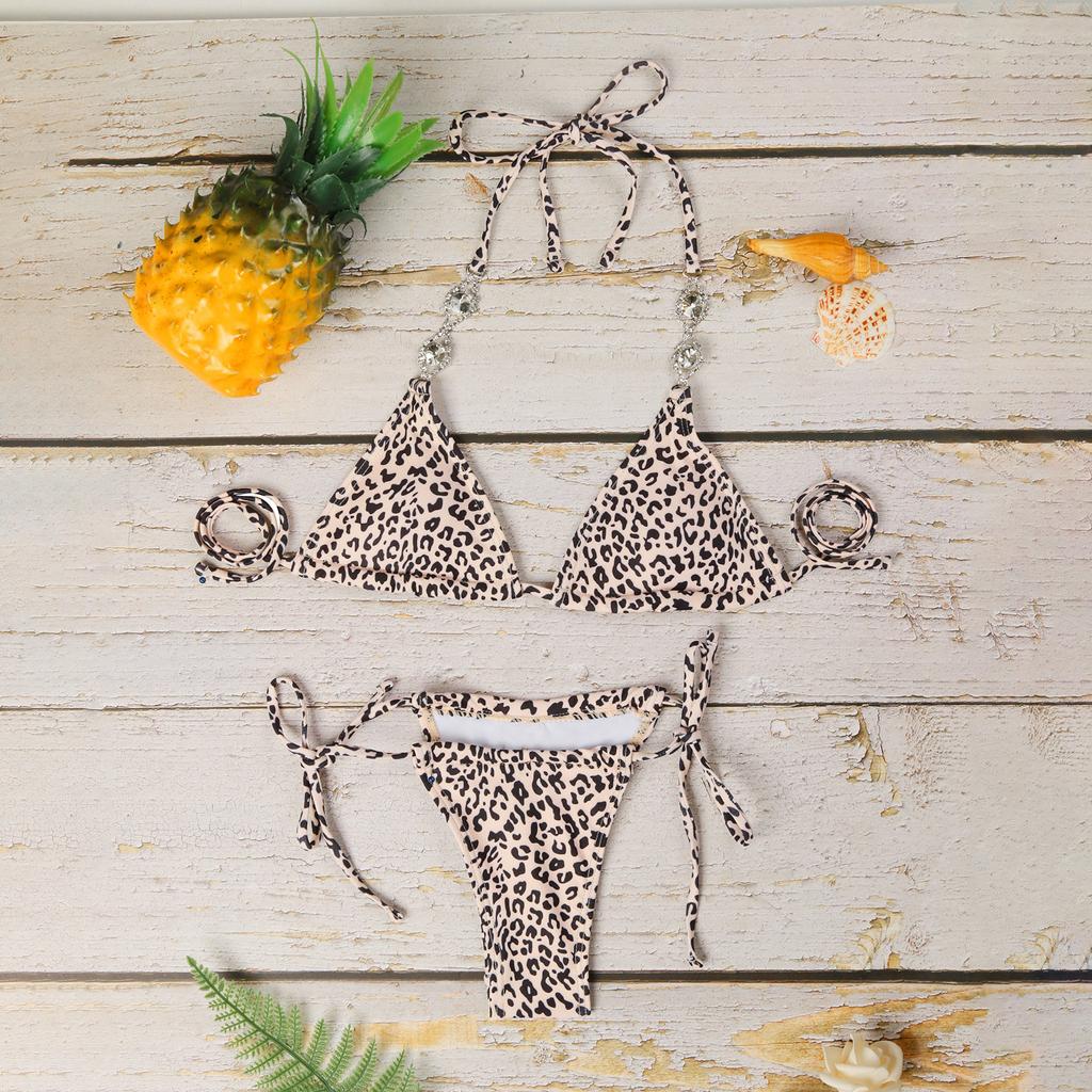 Women Sexy Bikini Set Leopard Separate Two Piece Swimwear