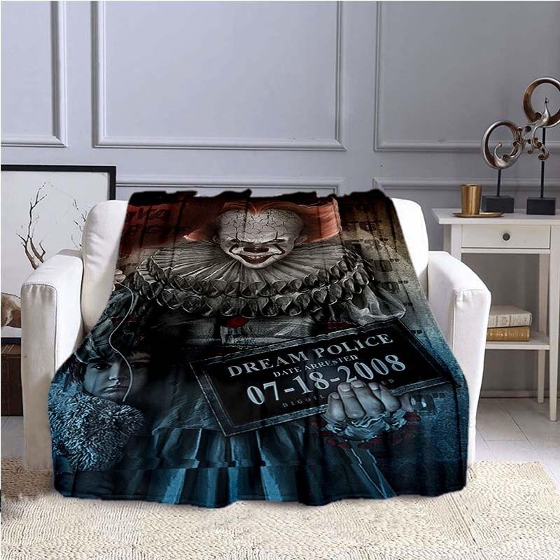 Stephen King's IT : Chapter Two Print Blanket Sofa Bed Blanket Super Soft Warm Blanket Cover Flannel Throw Blanket