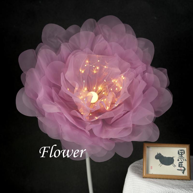 Giant Paper Art Flower DIY Handmade Finished Product Large Peony Flower Mall Beauty Decoration Ornament Standard Lamp