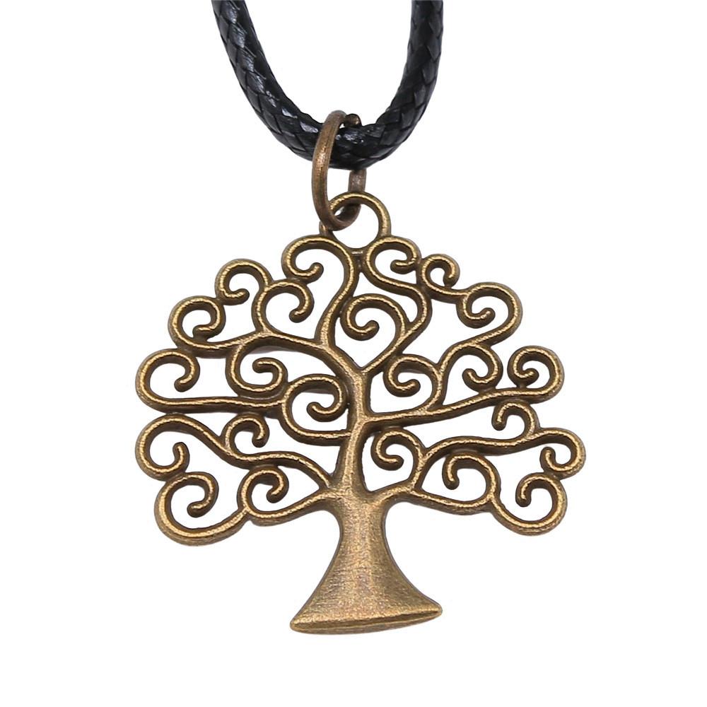 45cm Halskette Lederkette Großes Blatt Blume Kinderschmuck Materialien QN042