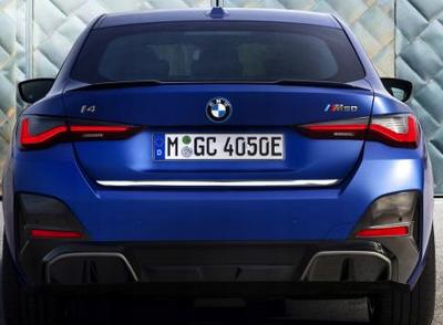 BMW I4 2020+ Chrome Strip On the Rear Trunk Lid