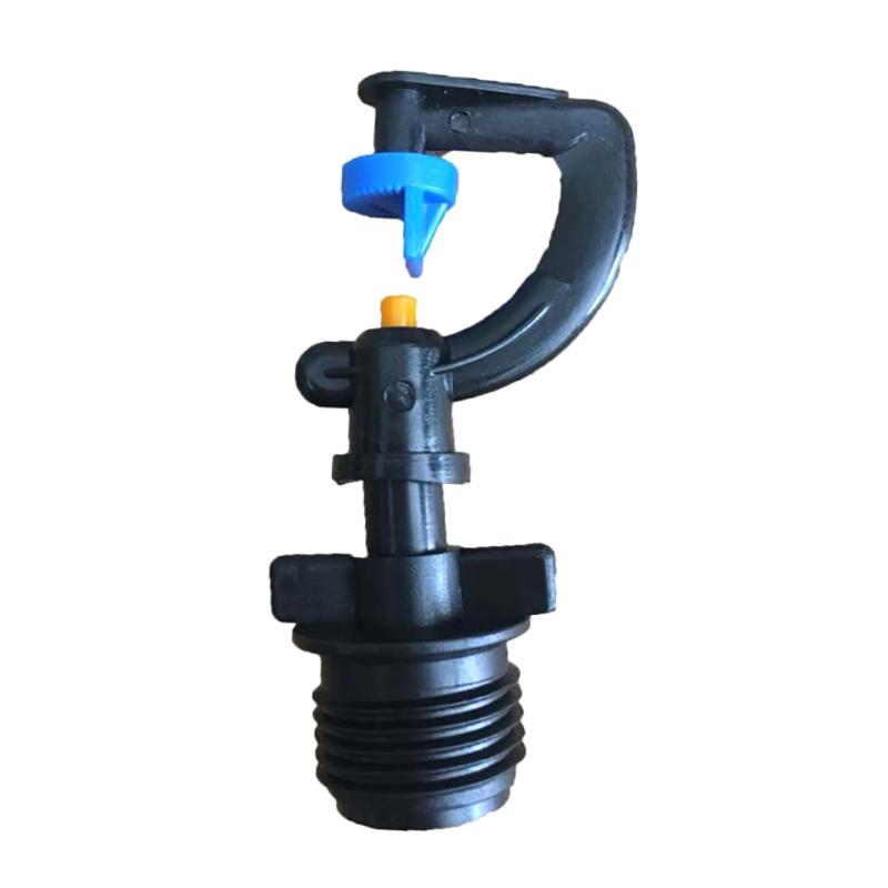 5Pcs 180 Degree Rotating Sprinkler G Type Yellow Small Wheel Nozzle Pile Connector For Irrigation Garden Watering