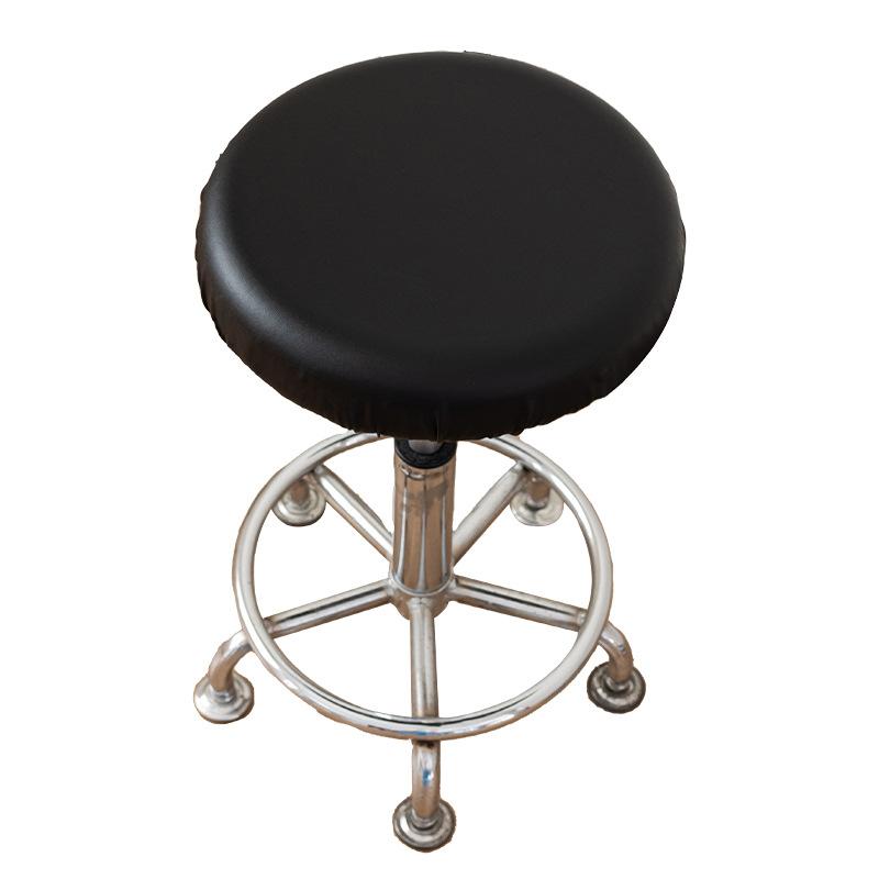 PU Leather Round Stool Cover Waterproof and Dustproof Universal Chair Cover Bar Bar Barber Shop Round Swivel Chair Chair Cover