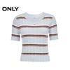 ONLY Women's 2025 Spring Colorblock Short Knit Top