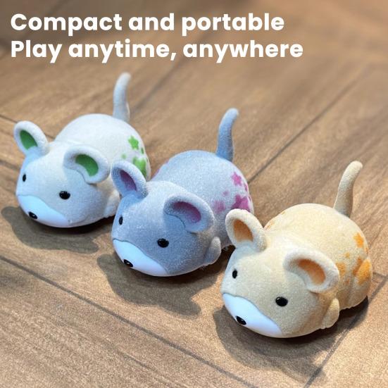 Electric Hamster Cat Toy with Mockingbird Sounds 3 Wing Modes Automatic On/Off Interactive Hunting Stimulator Cat Play Toy