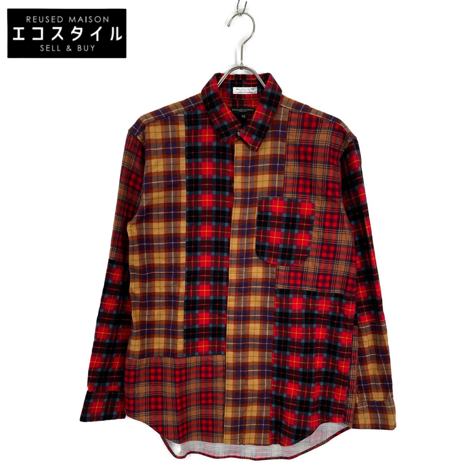 

Engineered Garments Многоцветное комбинированное рубашка с коротким воротником топы XS многоцветныйБ/у