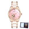 New Luxury Design Women's Watch Diamond Ceramic Stainless Steel Strap Montre Femme Automatic Mechanical Relojes Para Mujer