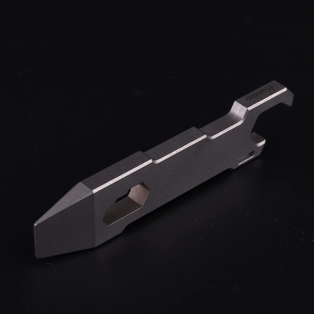Hamans EDC Titanium EDC Pry Bar Keychain Bottle Opener Portable Multi-Tool Multi-Tool