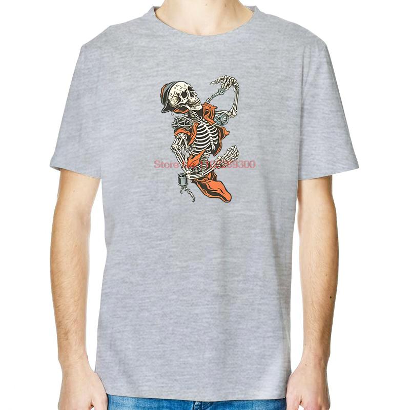 Skeleton Welding Tattoo Funny For Man Shirts Graphic Tee Summer Tops TShirt New Arrival Goods Cotton New Shirts And TShirts