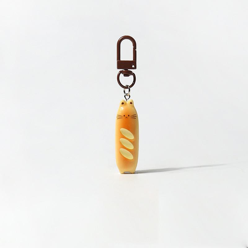 Cute Cartoon Baguettes Keychain Personality Kawaii Animal Bread Car Keyring Pendant Backpack Decoration Accessories Gifts
