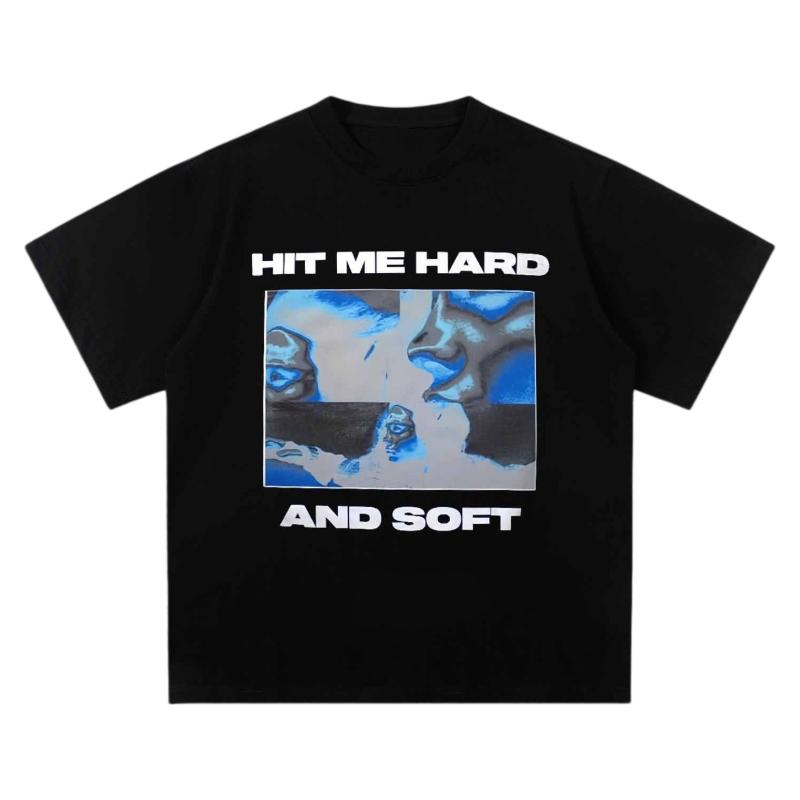 

Album Art Billie Eilish Hit Me Hard And Soft TShirt Cotton Short Sleeve High Street Pop Music Icon Fashion Casual Graphic Top 4XL