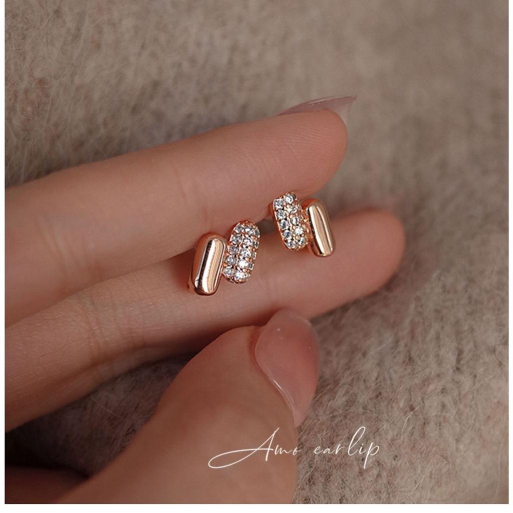 Premium Ear Buckle Light Luxury Fashion Versatile Exquisite New Ear Clip Earrings Women