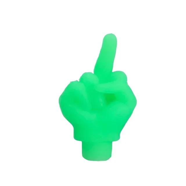 Personality Decor Car Middle Finger Styling Tire Valve Cap Wheel Nozzle Dustproof Waterproof Tyre Valve Stem Caps Accessories