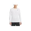 Nike Dri-FIT Logo Print Crew Neck Long Sleeve Pullover T-Shirt Men Tops White DX0994-100