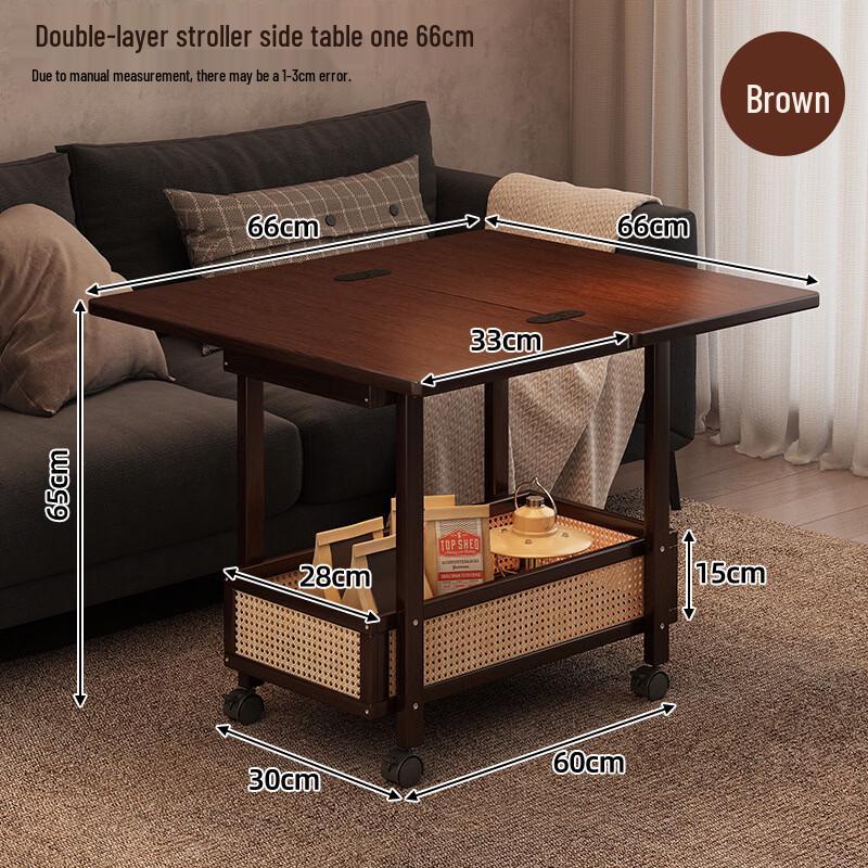 Multifunctional Folding Mobile Side Table