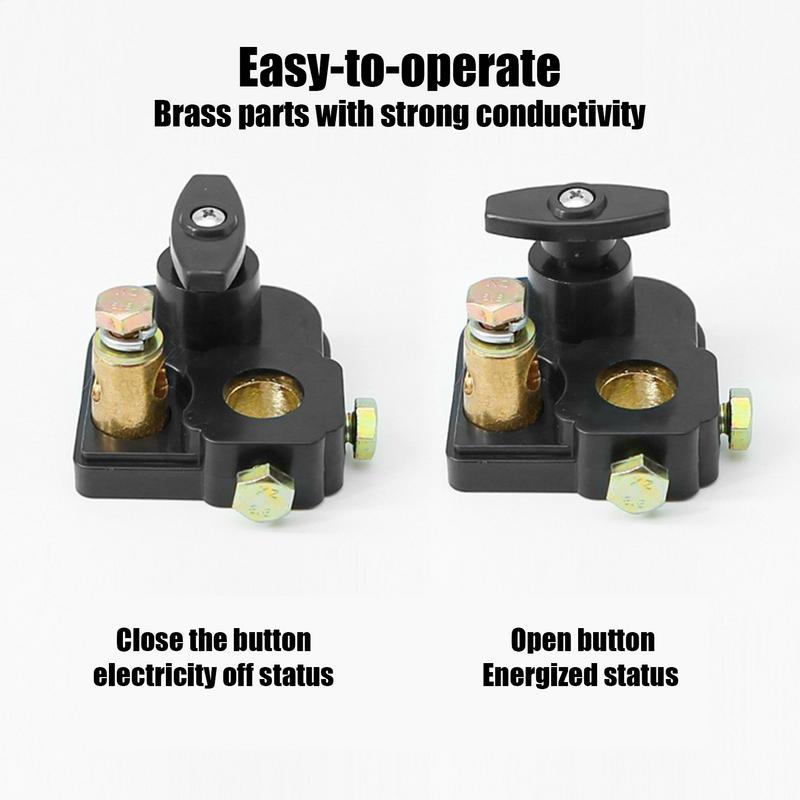 Battery Disconnect RV Battery Cut Off Isolator 12/24V Waterproof Car Accessory Cut Shut Off Disconnector For Vehicle RV And