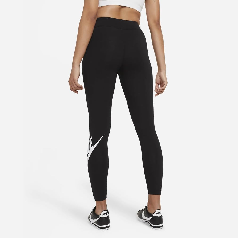 Nike NSW Essential Futura Tights HW CZ8529 Size M Women's Black/White,